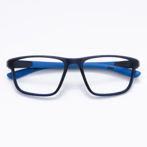Rectangle Black/Blue Eyeglasses
