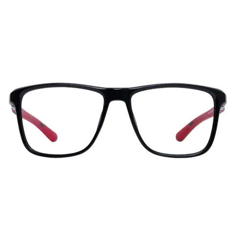 Square Black/Red Eyeglasses