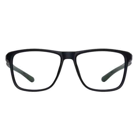 Square Dark Green Eyeglasses