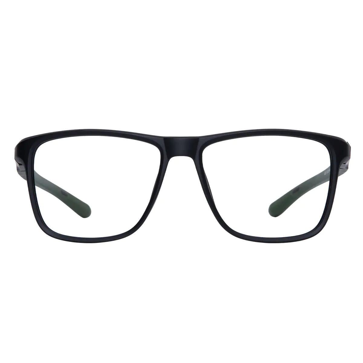 Square Dark Green Eyeglasses