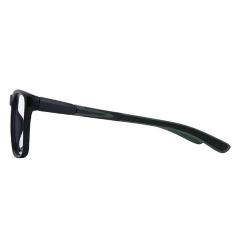 Square Dark Green Eyeglasses