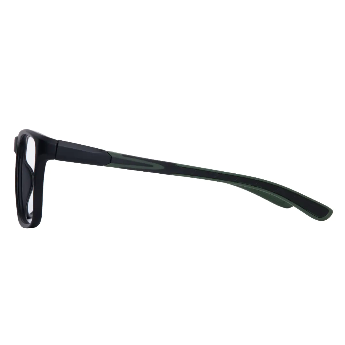 Square Dark Green Eyeglasses