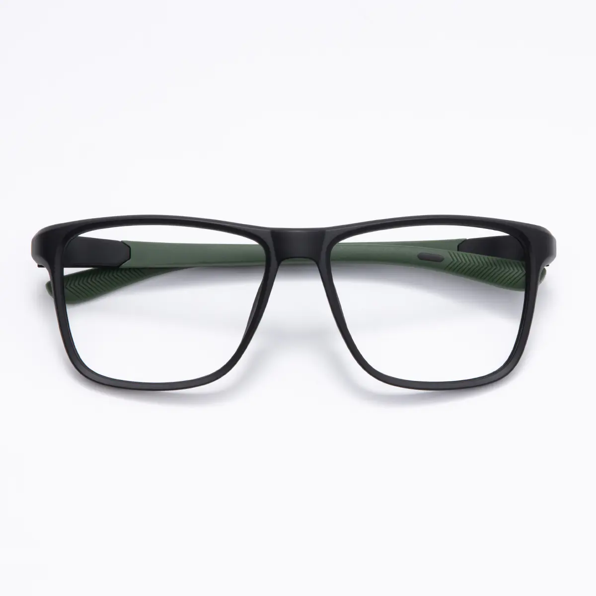 Square Dark Green Eyeglasses