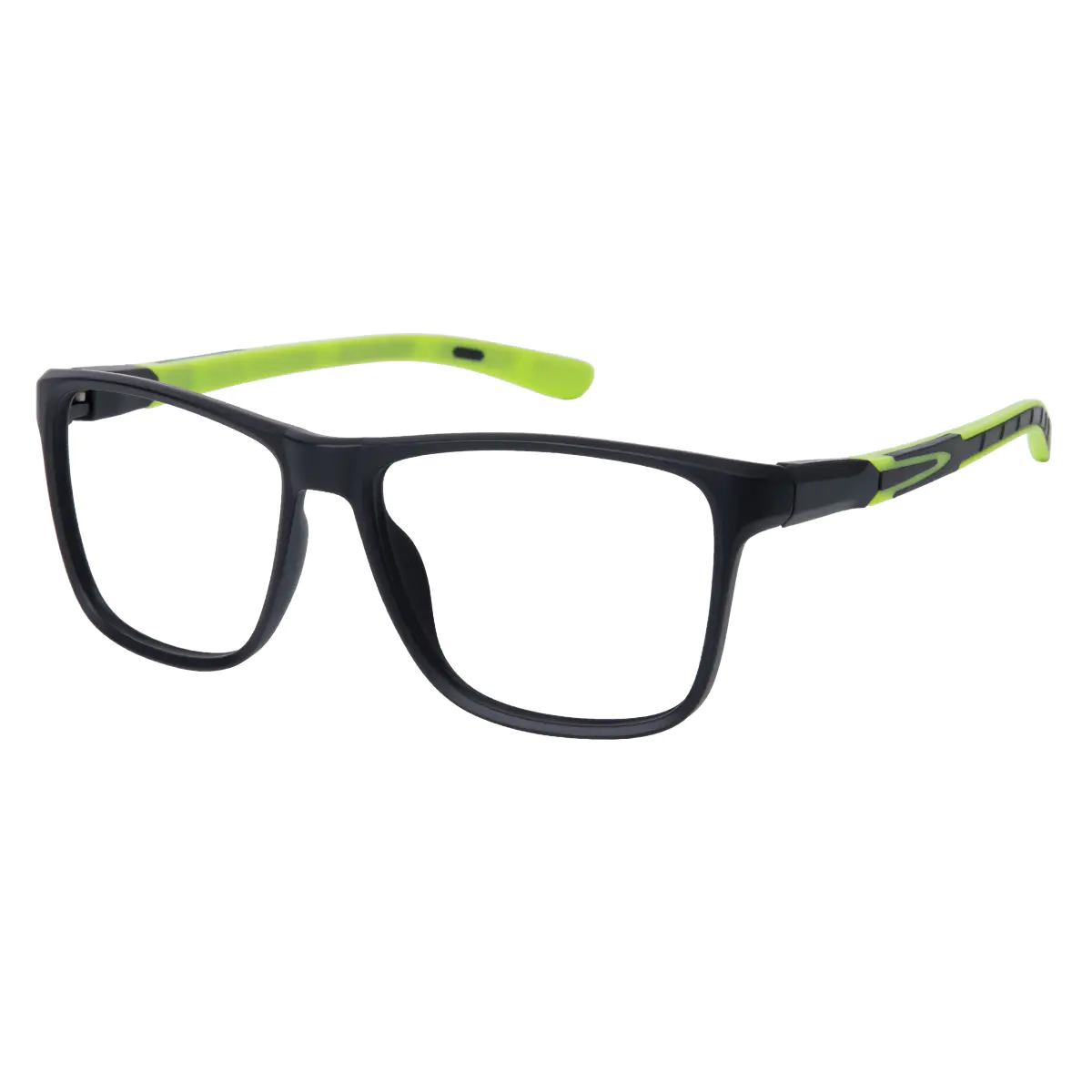 Square Black/Green Eyeglasses