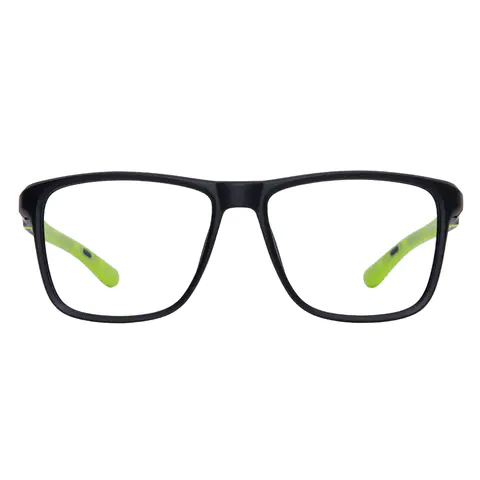Square Black/Green Eyeglasses