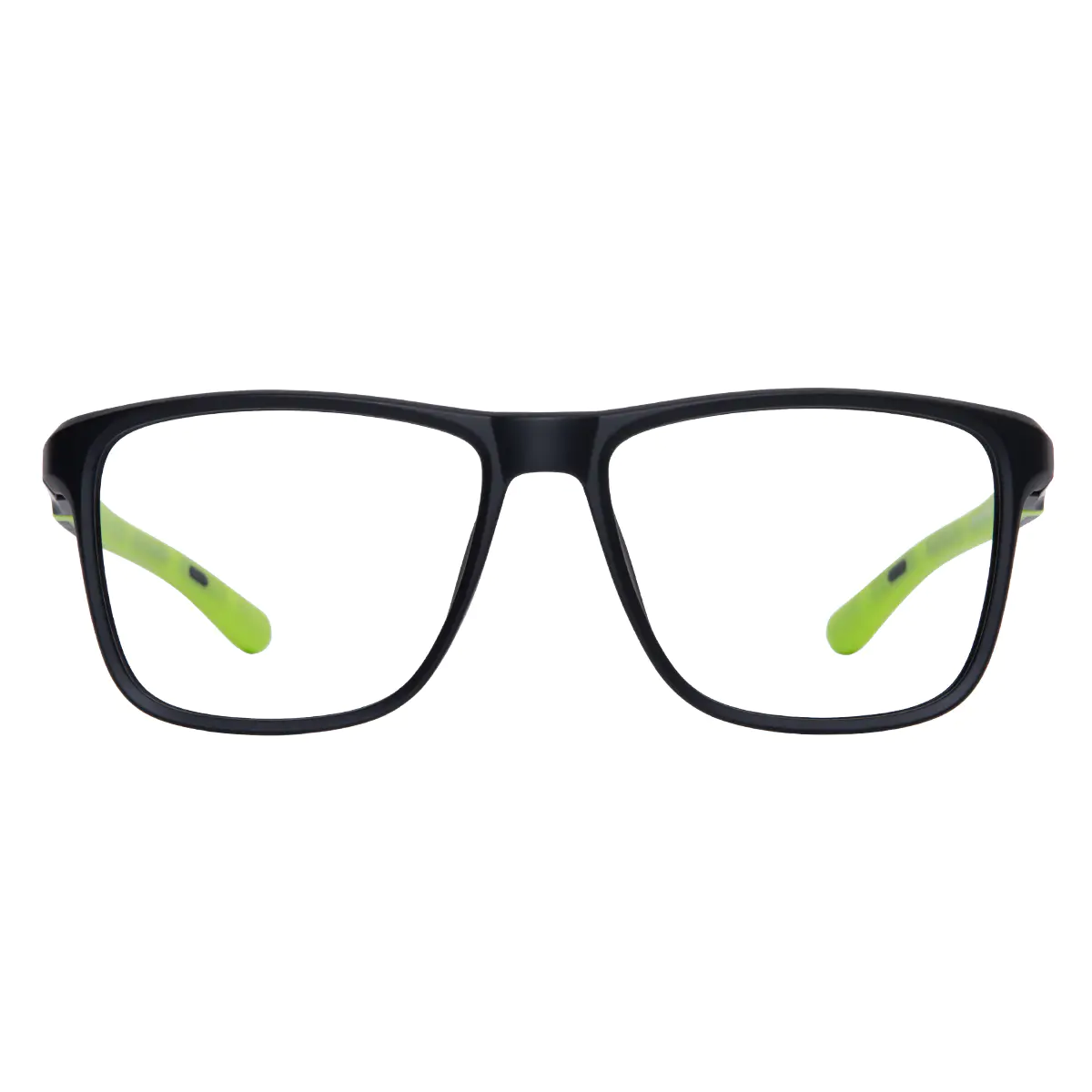 Square Black/Green Eyeglasses