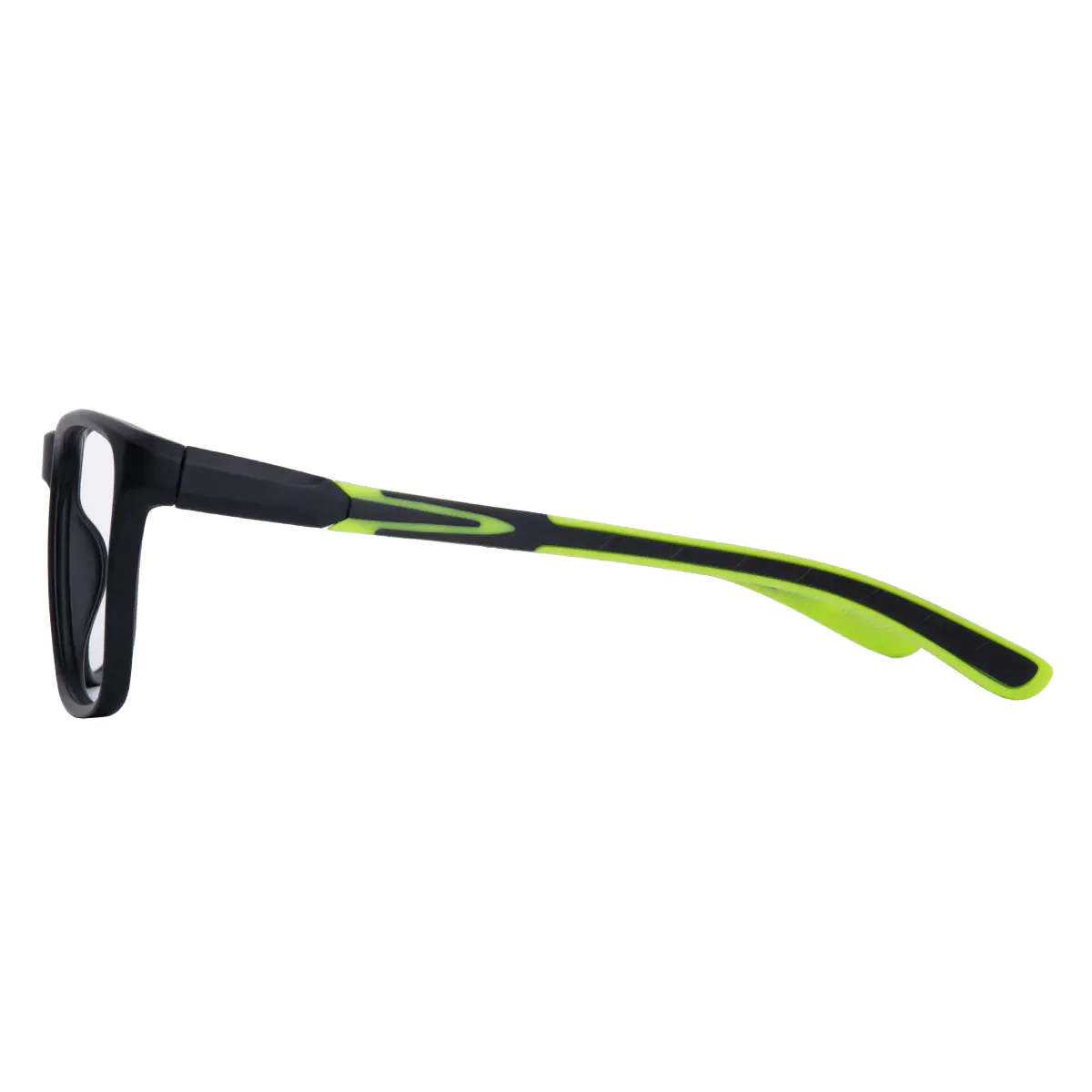 Square Black/Green Eyeglasses
