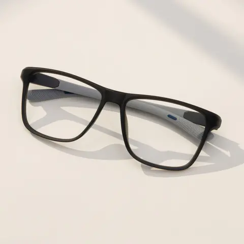 Square Black/Gray Eyeglasses
