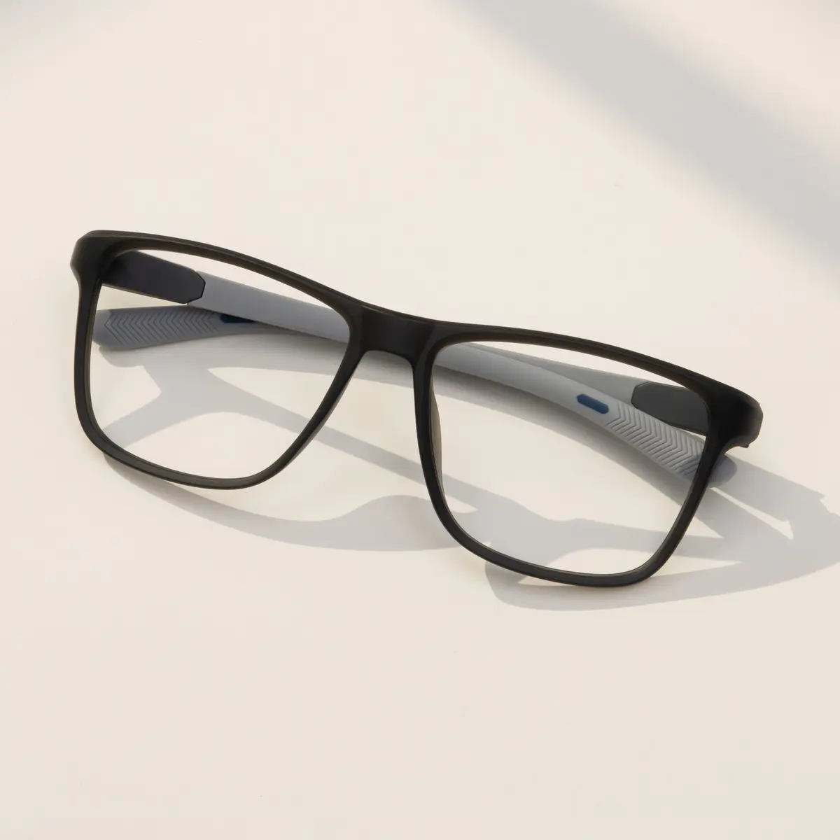 Square Black/Gray Eyeglasses