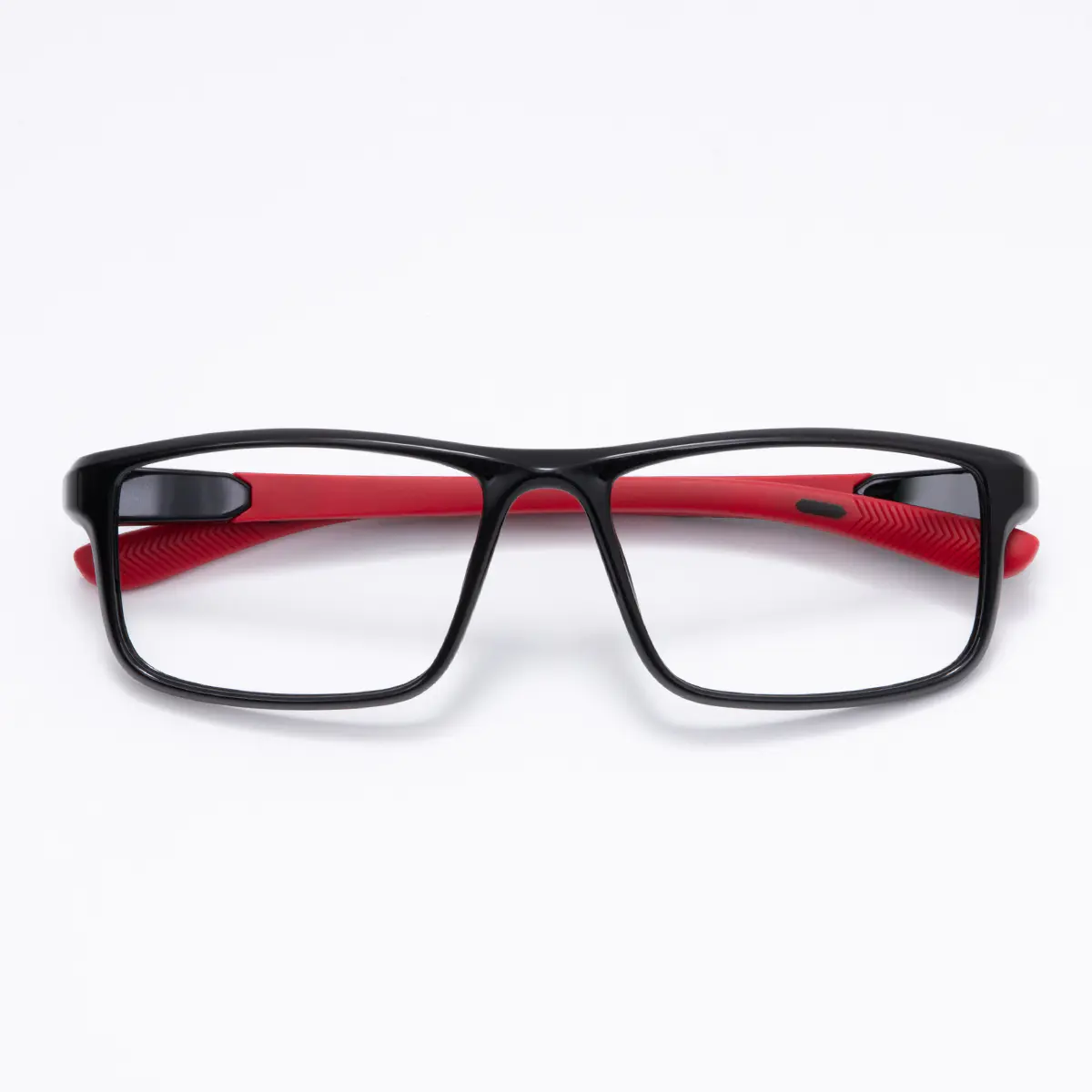 Rectangle Black/Red Eyeglasses