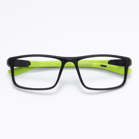 Rectangle Black/Green Eyeglasses
