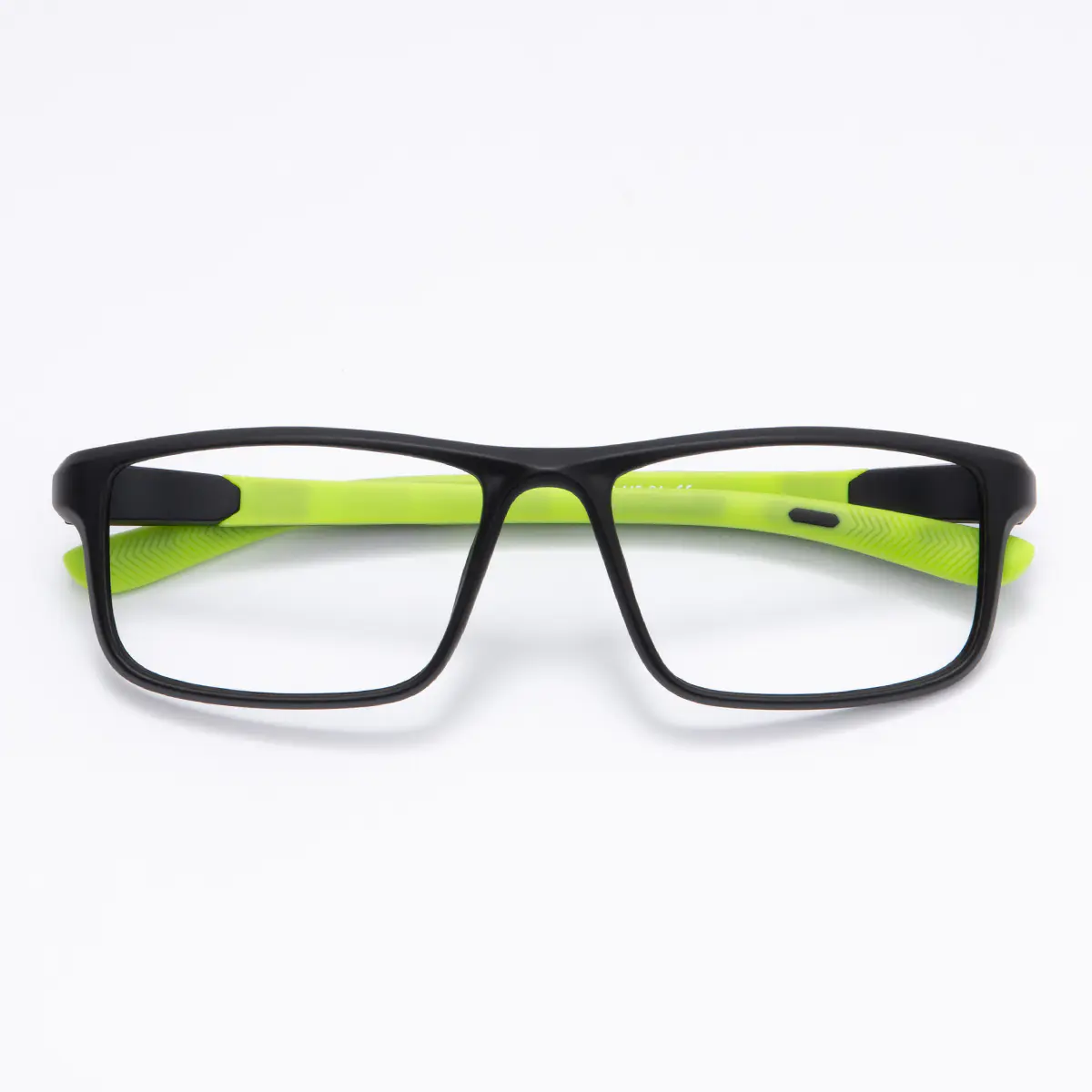 Rectangle Black/Green Eyeglasses