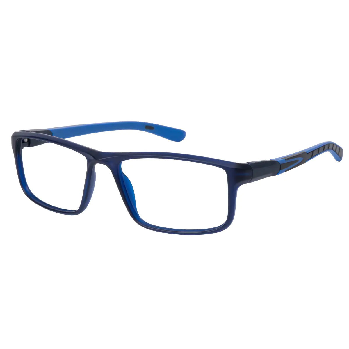 Rectangle Black/Blue Eyeglasses