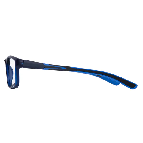 Rectangle Black/Blue Eyeglasses