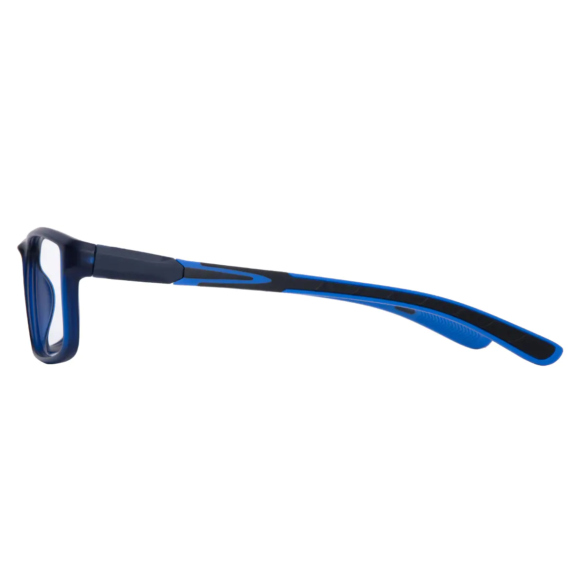 Rectangle Black/Blue Eyeglasses