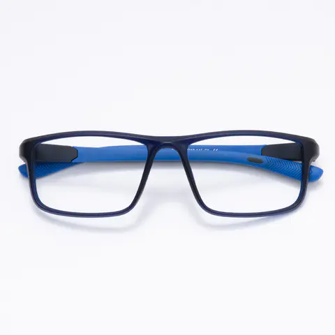 Rectangle Black/Blue Eyeglasses