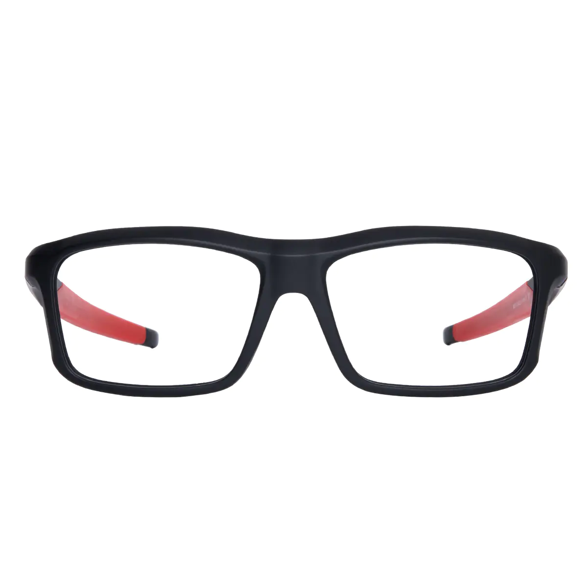 Rectangle Black/Red Eyeglasses