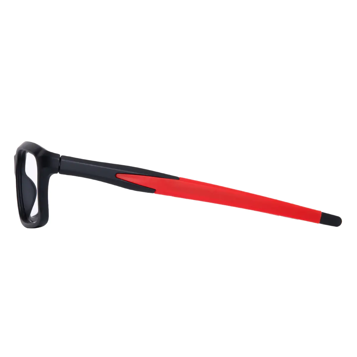 Rectangle Black/Red Eyeglasses
