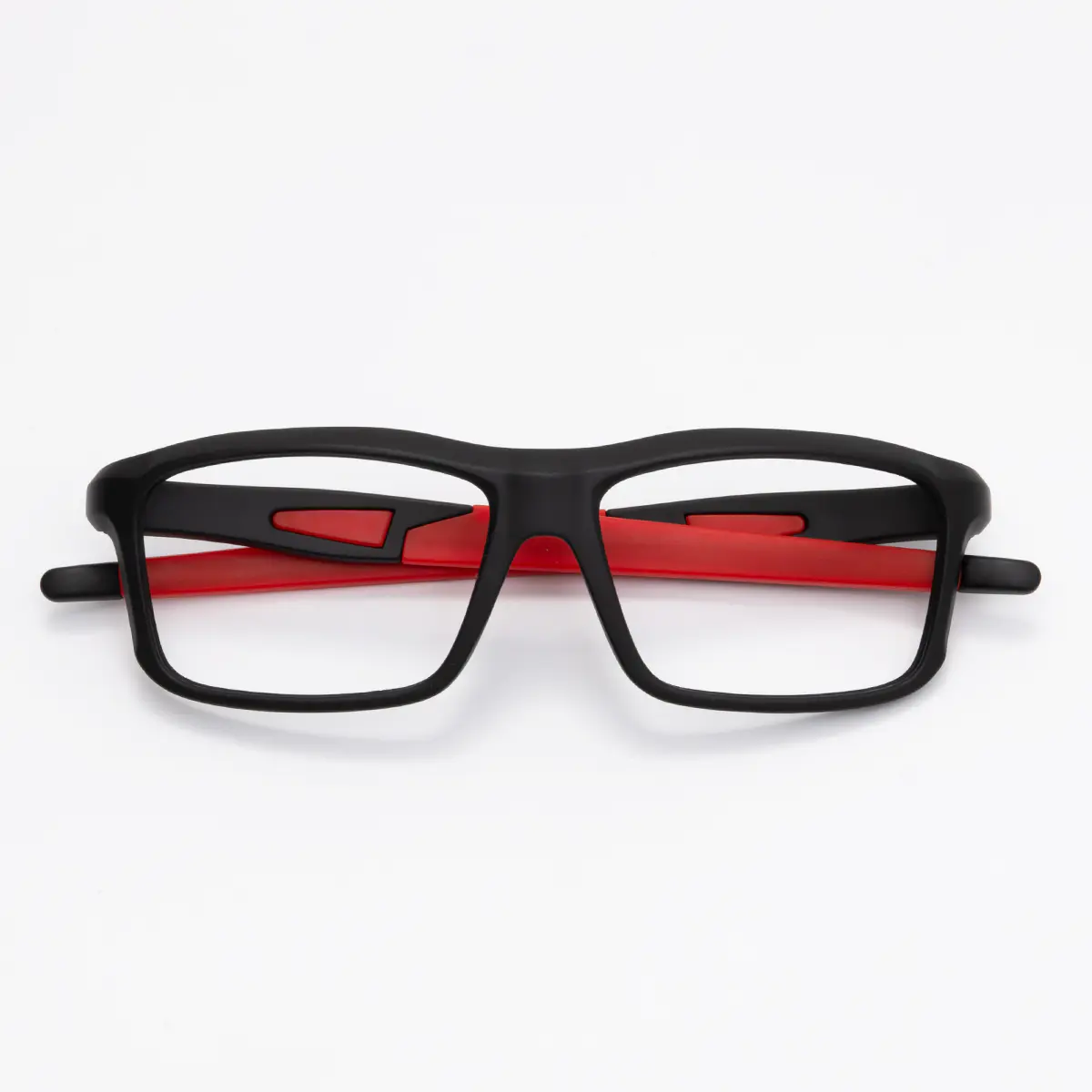 Rectangle Black/Red Eyeglasses