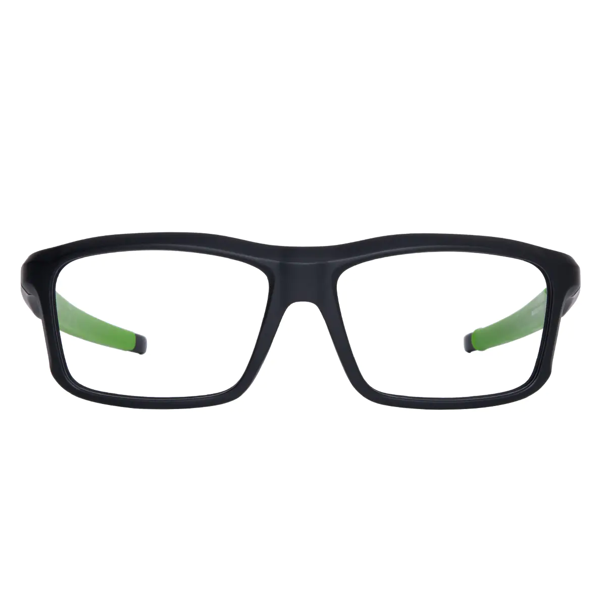 Rectangle Black/Green Eyeglasses