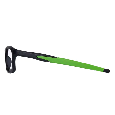 Rectangle Black/Green Eyeglasses