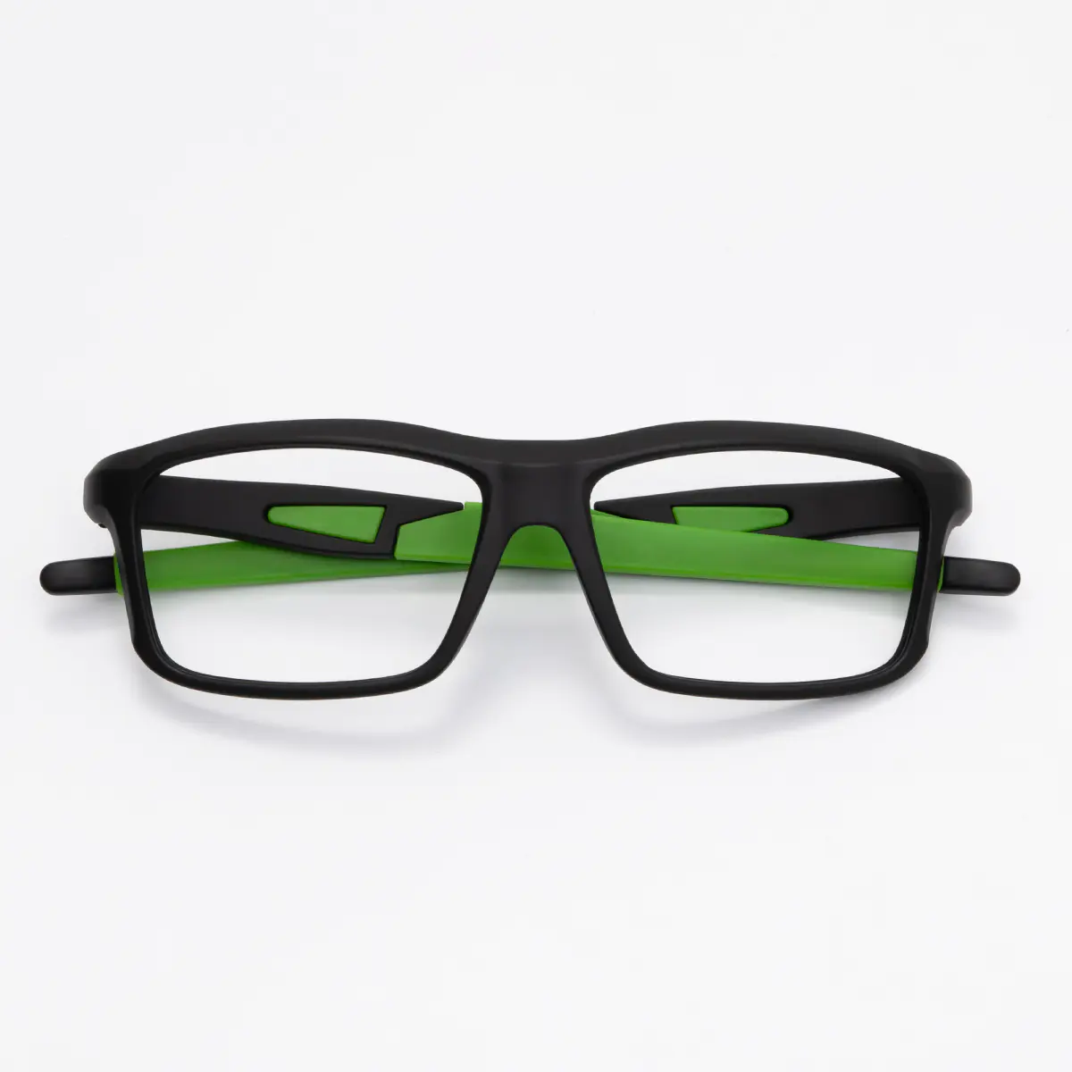 Rectangle Black/Green Eyeglasses