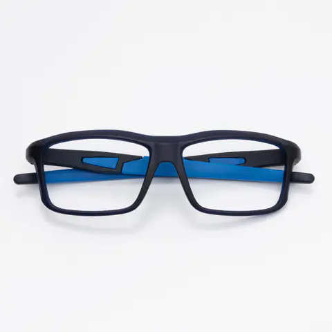 Rectangle Blue Eyeglasses