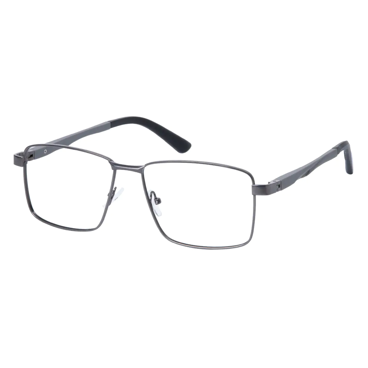 Rectangle Grey Eyeglasses