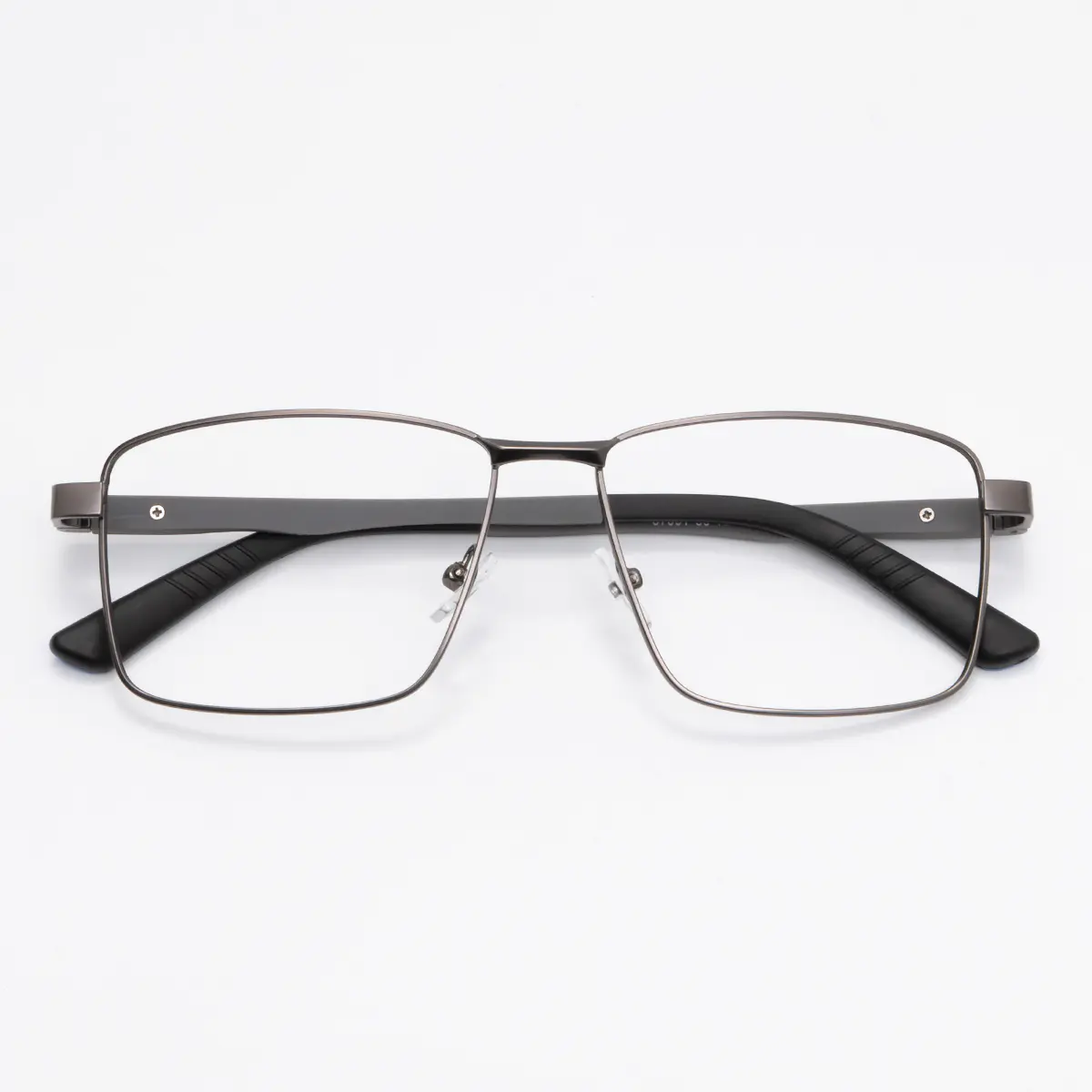 Rectangle Grey Eyeglasses