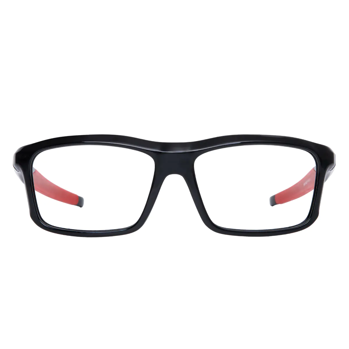 Rectangle Black/Red Eyeglasses