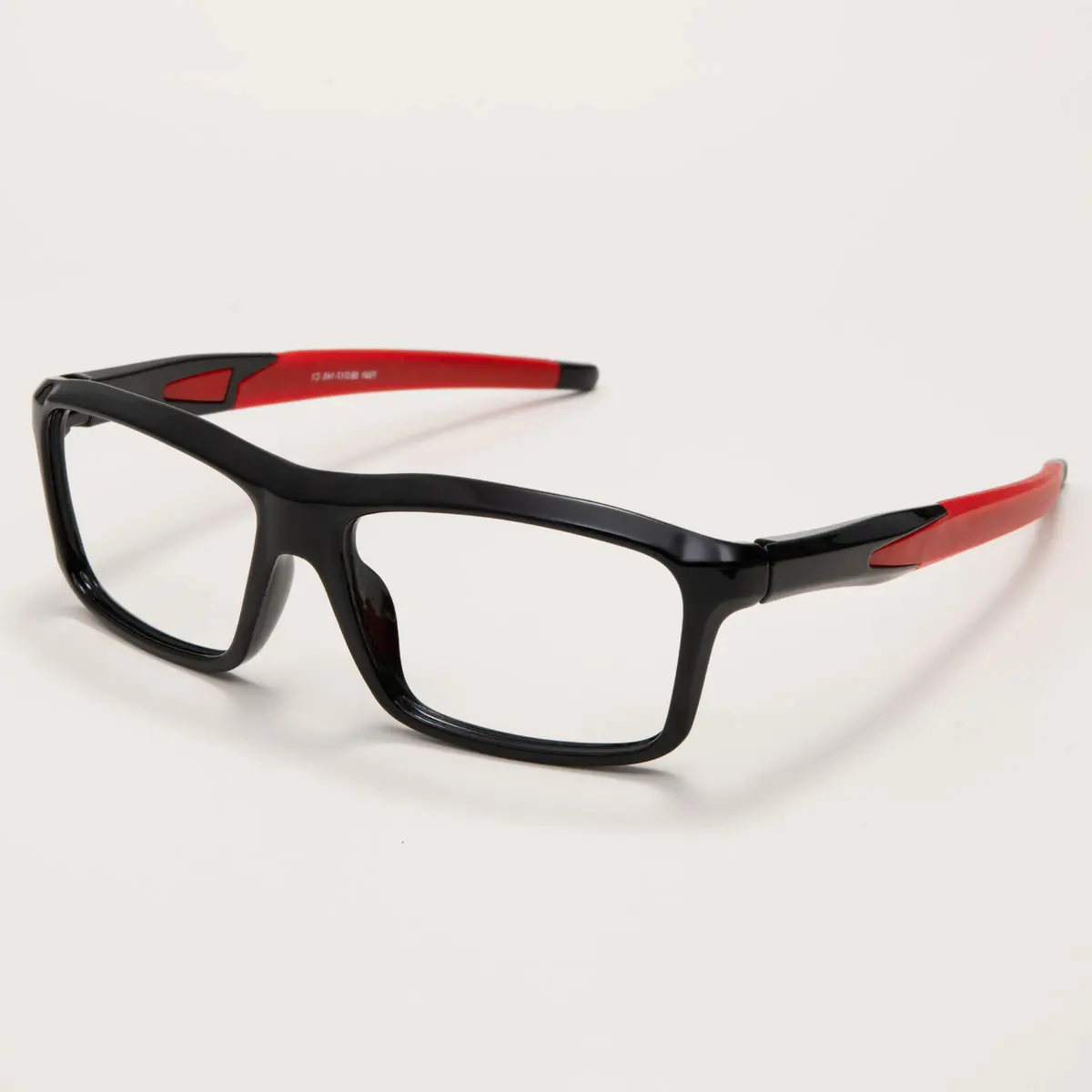 Rectangle Black/Red Eyeglasses