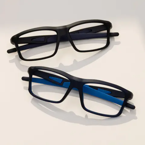 Rectangle Purple Eyeglasses