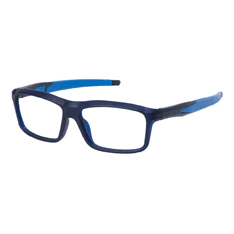 Rectangle Blue Eyeglasses