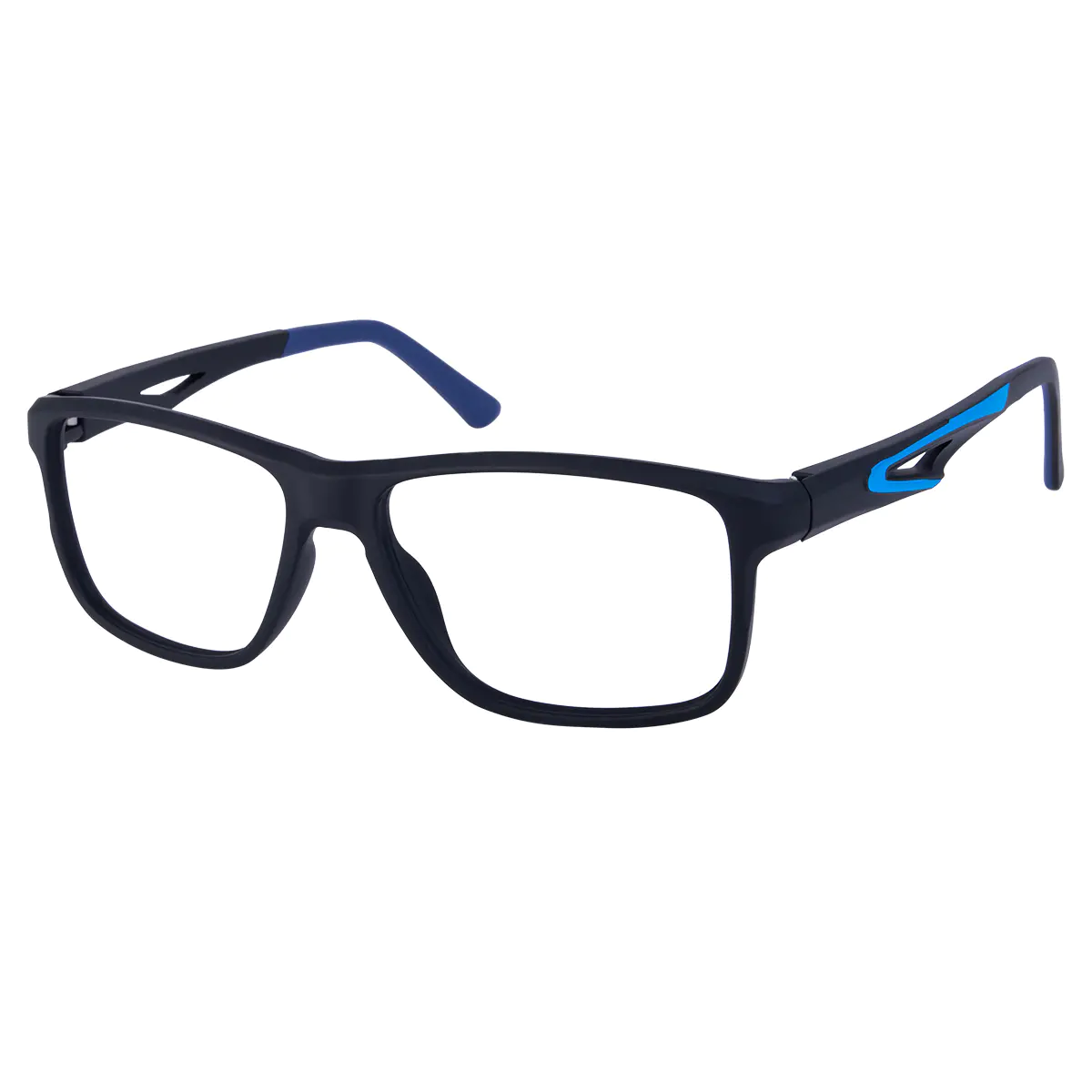 Rectangle Black/Blue Eyeglasses