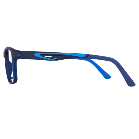 Rectangle Blue Eyeglasses