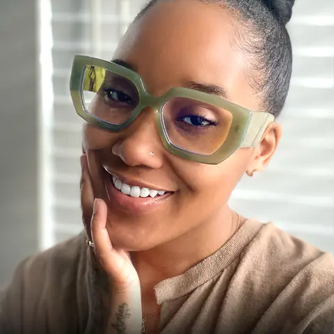 Square White Eyeglasses