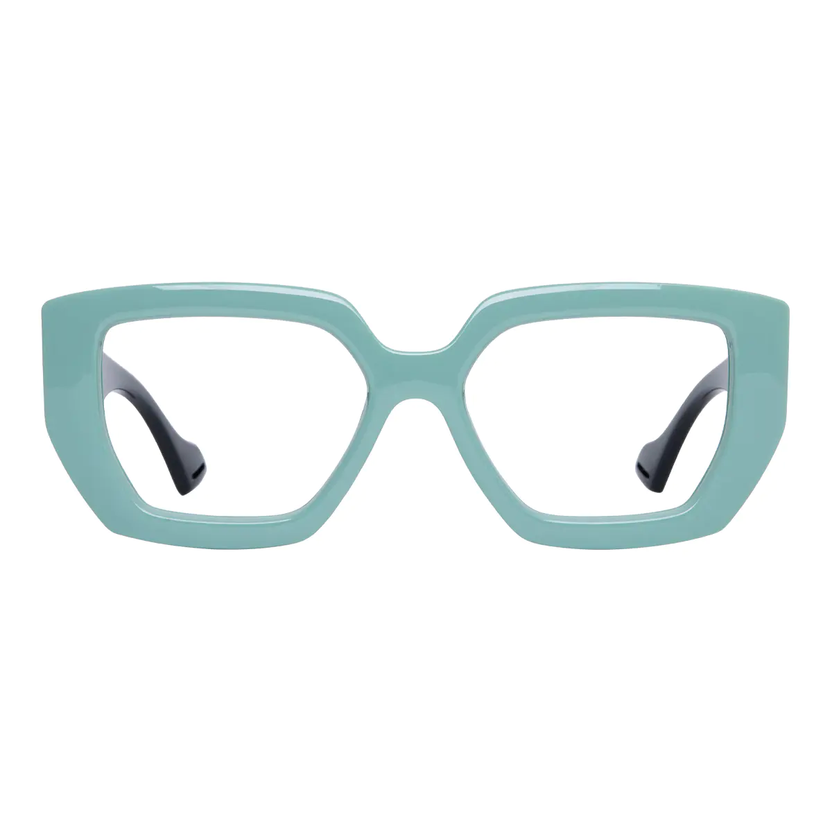 Square Green Eyeglasses