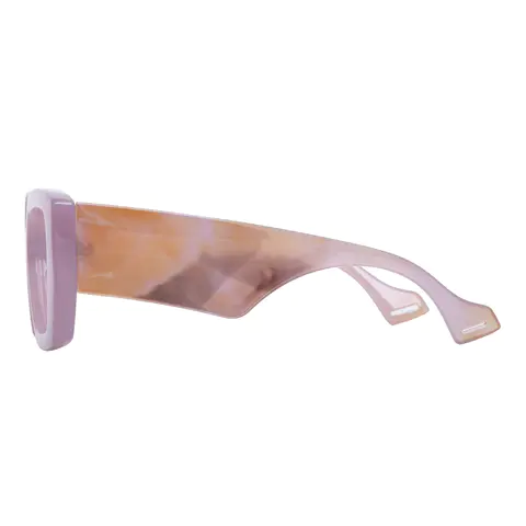 Square Transparent Purple Eyeglasses