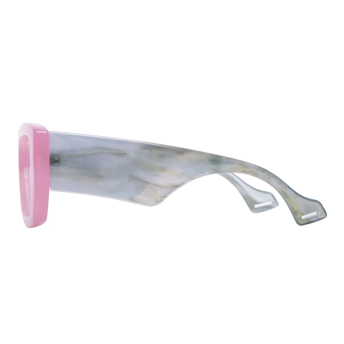 Rectangle Pink Eyeglasses