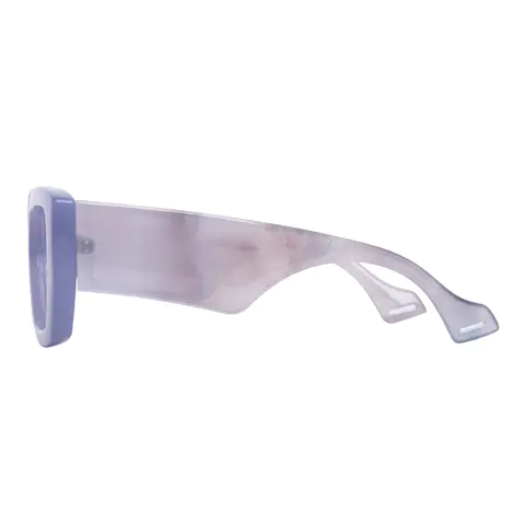 Rectangle Purple Eyeglasses