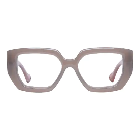 Rectangle Grey Eyeglasses