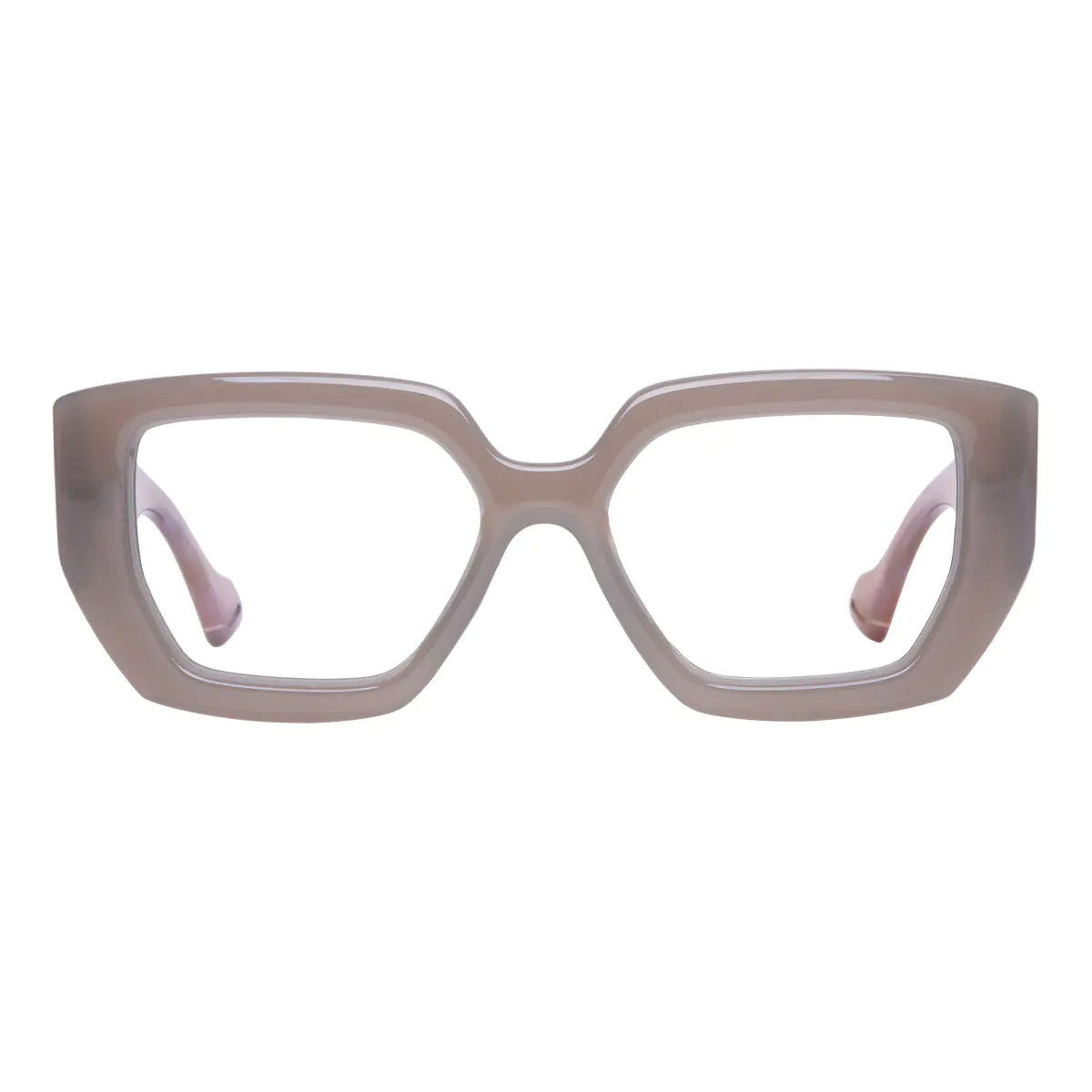 Rectangle Grey Eyeglasses
