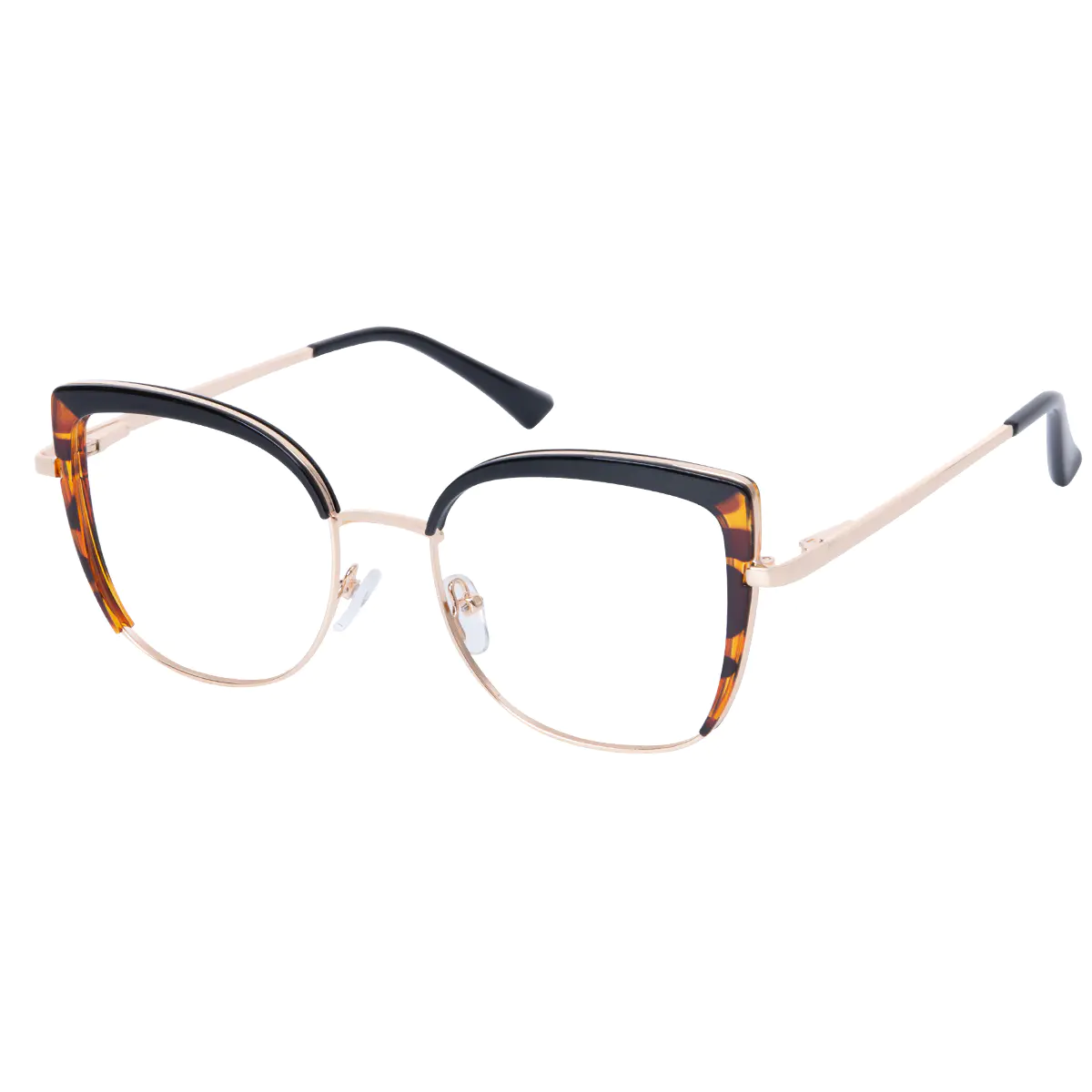 Square Black/Tortoiseshell Eyeglasses
