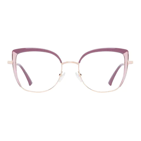 Square Purple Eyeglasses
