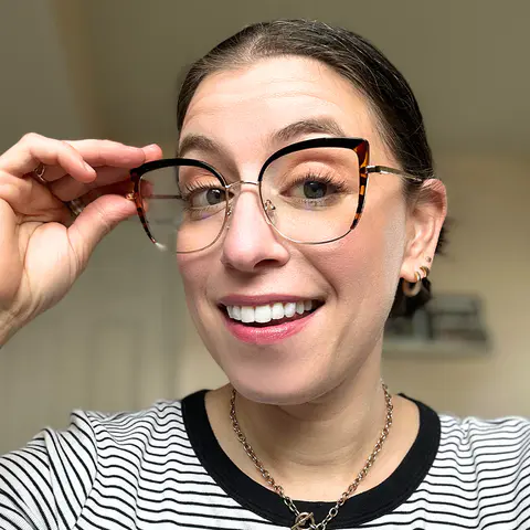 Square Purple Eyeglasses