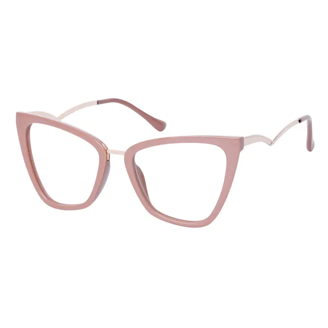 Cat-eye Brown Eyeglasses