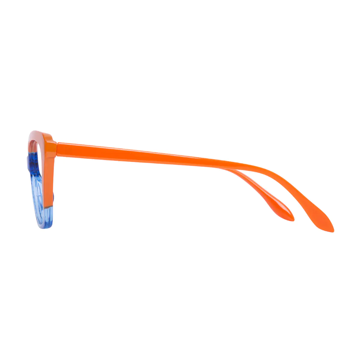 Cat-eye Orange/Blue Eyeglasses