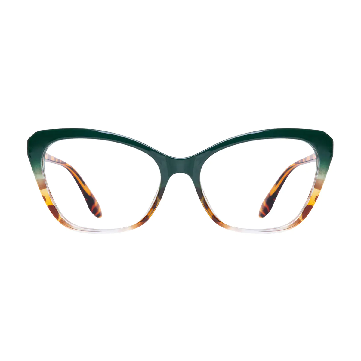 Cat-eye Green/Tortoiseshell Eyeglasses