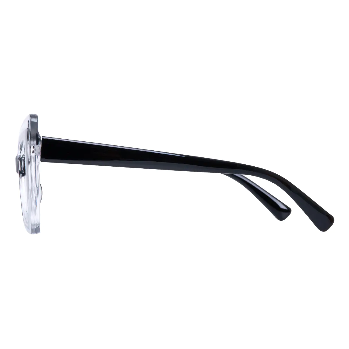 Cat-eye Black/Clear Eyeglasses