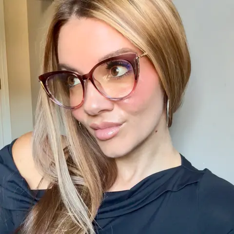 Cat-eye Gradient Pink Eyeglasses